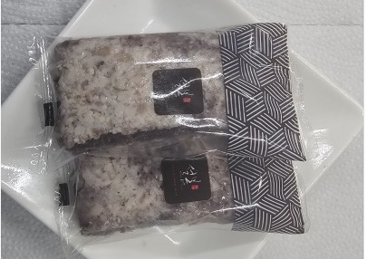 흑미땅콩시루